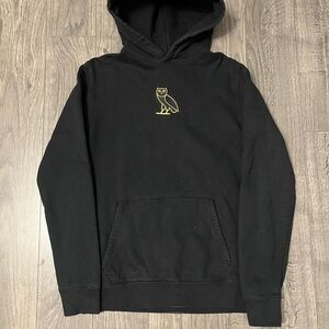 Black Hoodie with Gold Owl Logo